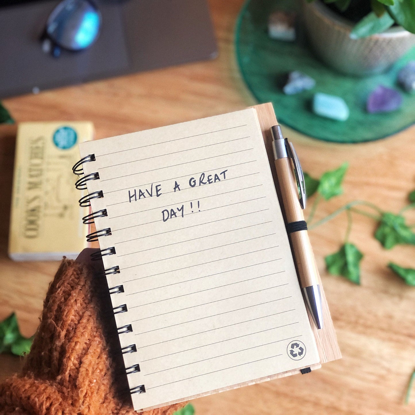 Australian Adventure Personalised A5 Bamboo Notebook / Travel Diary / Journal - Eco Friendly Sustainable Gift for Travellers